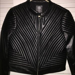 NWT Vince Camuto Quilted Leather Jacket